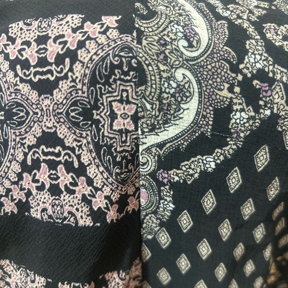 Free People 7 wonders dress- Black, Brown, Cream-New-no tags - Picture 7 of 8